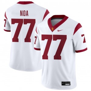Mens Alani Noa White USC Trojans #77 College Football Official Jerseys 716718-648