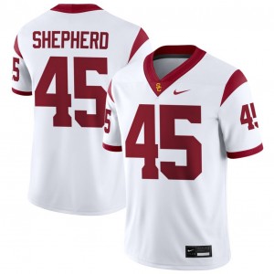 Men Brandon Shepherd White USC Trojans #45 College Football 2025-26 Jerseys 908173-738
