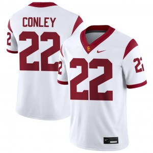 Men's Braylon Conley White USC Trojans #22 College Football Replica Jersey 528482-766