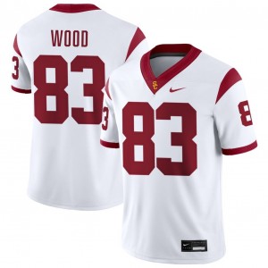 Men Donovan Wood White USC Trojans #83 College Football 2025-26 Jersey 189857-700