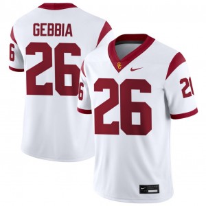 Men Dylan Gebbia White USC Trojans #26 College Football Alumni Jerseys 218162-556