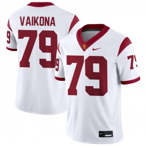 Men Elijah Vaikona White USC Trojans #79 College Football 2025-26 Jerseys 510554-481