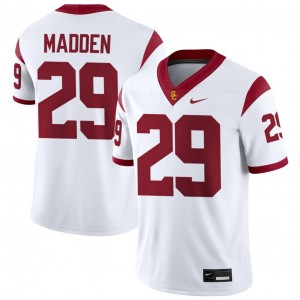 Men Garrison Madden White USC Trojans #29 College Football Embroidery Jerseys 417898-292