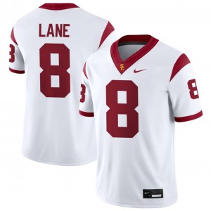 Mens Ja'Kobi Lane White USC Trojans #8 College Football University Jerseys 552931-988