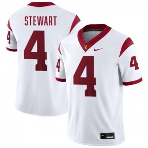 Men Jahkeem Stewart White USC Trojans #4 College Football Limited Jerseys 587855-765