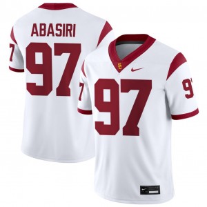 Men Jide Abasiri White USC Trojans #97 College Football University Jerseys 413400-854