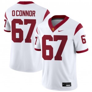 Men Kilian O'Connor White USC Trojans #67 College Football NCAA Jerseys 501992-147