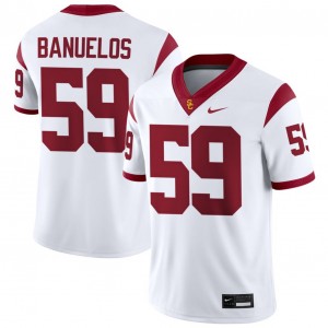 Men Micah Banuelos White USC Trojans #59 College Football Stitched Jersey 679002-154