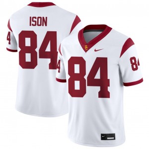 Mens Romero Ison White USC Trojans #84 College Football Game Jersey 157007-378
