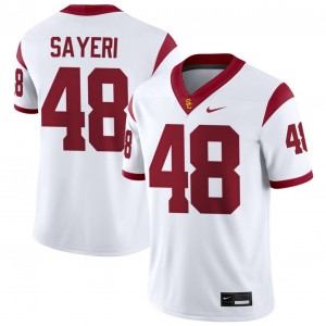 Men Ryon Sayeri White USC Trojans #48 College Football Official Jerseys 275932-561
