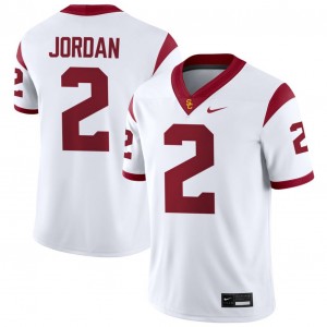 Mens Waymond Jordan White USC Trojans #2 College Football Official Jersey 464254-443