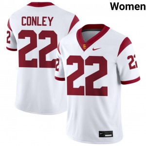 Women Braylon Conley White USC Trojans #22 College Football Alumni Jerseys 218564-232