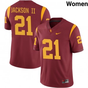 Womens Bryan Jackson Cardinal USC Trojans #21 College Football 2025-26 Jersey 158618-604