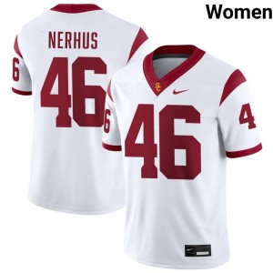 Women's Corey Nerhus White USC Trojans #46 College Football Game Jerseys 572133-872