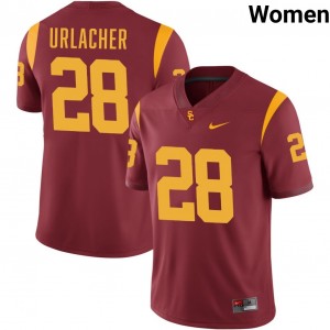 Women's Kennedy Urlacher Cardinal USC Trojans #28 College Football 2025-26 Jerseys 873134-851
