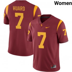 Women Sam Huard Cardinal USC Trojans #7 College Football High School Jersey 497510-147