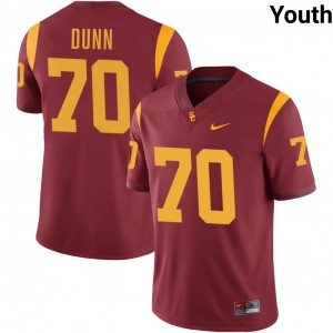 Youth Aaron Dunn Cardinal USC Trojans #70 College Football Official Jerseys 424036-262