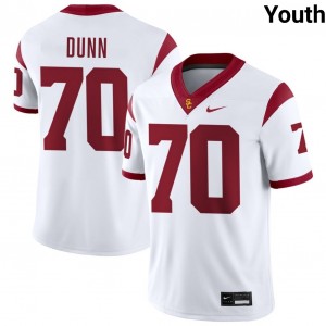 Youth Aaron Dunn White USC Trojans #70 College Football Alumni Jersey 281469-792