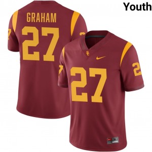 Youth Alex Graham Cardinal USC Trojans #27 College Football Player Jerseys 314167-895
