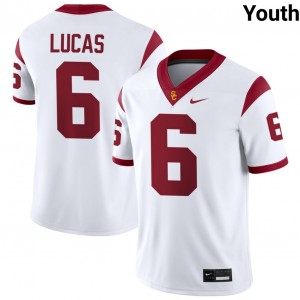 Youth Anthony Lucas White USC Trojans #6 College Football Alumni Jersey 629869-895