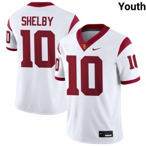 Youth Braylan Shelby White USC Trojans #10 College Football Player Jerseys 702137-214