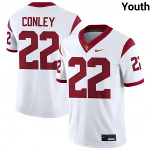 Youth Braylon Conley White USC Trojans #22 College Football 2025 Jersey 745336-145