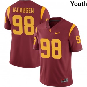 Youth Cash Jacobsen Cardinal USC Trojans #98 College Football Alumni Jersey 536426-987