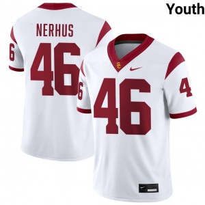Youth Corey Nerhus White USC Trojans #46 College Football University Jerseys 306944-825