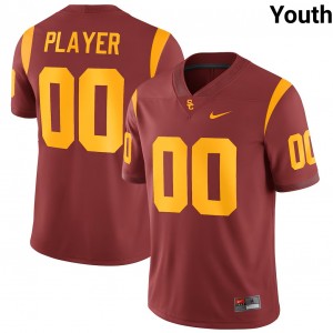 Youth Custom Cardinal USC Trojans #00 College Football 2025-26 Jerseys 921960-209