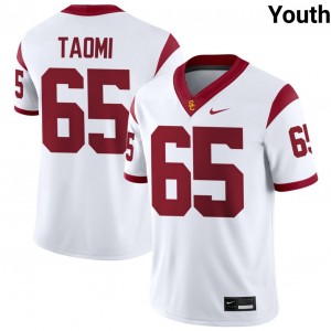Youth Erwin Taomi White USC Trojans #65 College Football High School Jerseys 333256-182