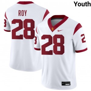 Youth Gage Roy White USC Trojans #28 College Football Embroidery Jersey 652006-638