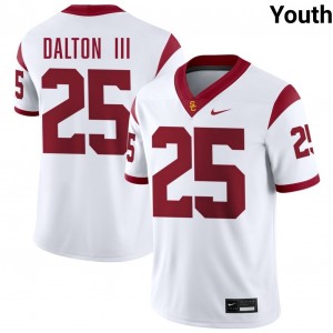 Youth Harry Dalton III White USC Trojans #25 College Football NCAA Jerseys 384276-681