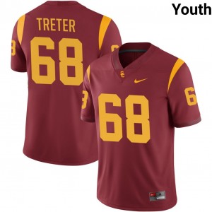 Youth Hayden Treter Cardinal USC Trojans #68 College Football Alumni Jersey 436367-932