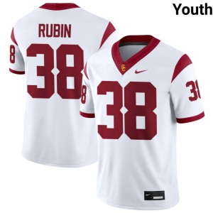 Youth Isaiah Rubin White USC Trojans #38 College Football 2025-26 Jersey 424485-890