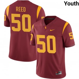 Youth J'Onre Reed Cardinal USC Trojans #50 College Football Alumni Jersey 848164-227
