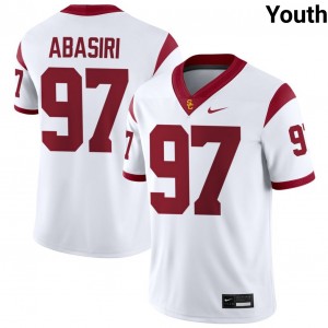 Youth Jide Abasiri White USC Trojans #97 College Football Alumni Jersey 507738-946