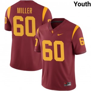 Youth Kaylon Miller Cardinal USC Trojans #60 College Football Replica Jerseys 325792-974