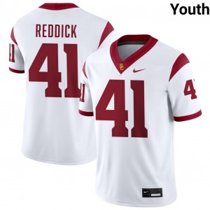 Youth Kendarius Reddick White USC Trojans #41 College Football Stitched Jerseys 552338-957