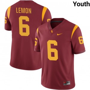 Youth Makai Lemon Cardinal USC Trojans #6 College Football NCAA Jersey 700994-408
