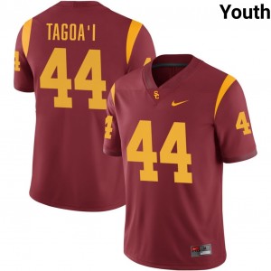 Youth Matai Tagoa'i Cardinal USC Trojans #44 College Football University Jersey 885445-864