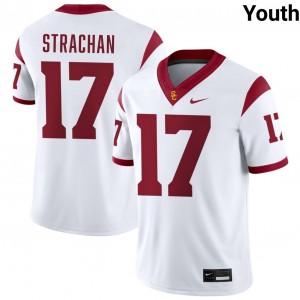 Youth Prince Strachan White USC Trojans #17 College Football 2025-26 Jersey 397005-817