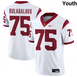 Youth Ratumana Bulabalavu White USC Trojans #75 College Football 2025 Jersey 825502-499