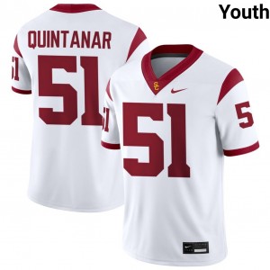 Youth Ryan Quintanar White USC Trojans #51 College Football University Jersey 953480-832