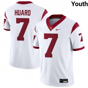 Youth Sam Huard White USC Trojans #7 College Football High School Jersey 968361-215