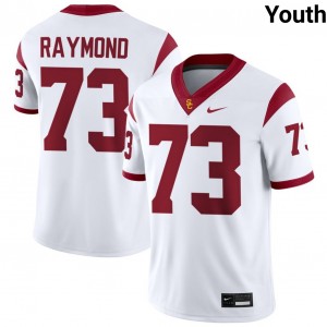 Youth Tobias Raymond White USC Trojans #73 College Football Limited Jerseys 968419-787