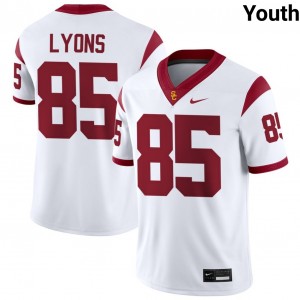Youth Walker Lyons White USC Trojans #85 College Football NCAA Jersey 903460-945