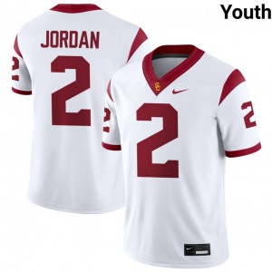 Youth Waymond Jordan White USC Trojans #2 College Football 2025-26 Jersey 994741-264