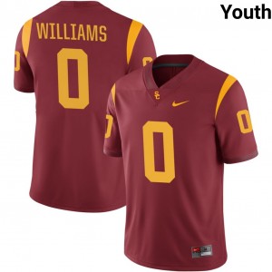 Youth Zacharyus Williams Cardinal USC Trojans #0 College Football Game Jerseys 973573-973